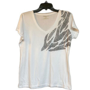 Chaus Sport studded white tee